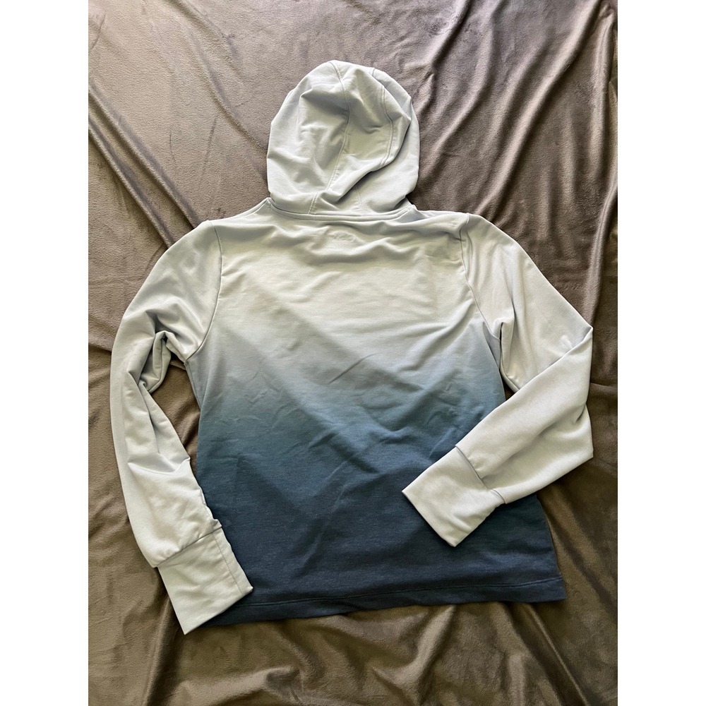 Under Armour Womens Ombre Blue Lightweight Hoodie Sweatshirt XS HeatGear Loose - Picture 8 of 9